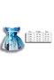 Girl's White Evening Dress Snow Queen Elsa Dress Age 3 7 - 3