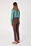 Mink Lycra Cigarette Trousers - 4