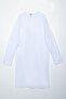 White Cotton Tunic with Back Slits and Epaulettes - 5