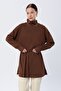 Brown Belted Turtleneck Tunic - 5