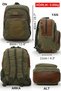 7184 Revilla Khaki Green Backpack School travel 15.6 Inch Laptop Notebook Sports Canvas Cotton Fabric Bag - 2