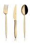Gold 18 Piece Spoon Fork Knife Set for 6 Persons Istanbul Lisbon - 2