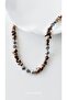 Real Natural Stone Dalmatian Jasper and Tree Jasper Women's Design Necklace - 2