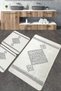 Tatiana Bathroom Rug Djt Set of 3 Bathroom Rug Mat Washable Non-Slip
