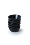 Matte Black Crystal Snack Bowl / Sauce Bowl 12 cm 6 Pieces 956 - 7