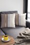 43x43cm Woven Fabric Foil Striped Premium Thai Feather Double Sided Throw Pillow Pillowcase Krl984 - 4
