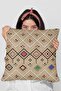 43x43cm Double Sided Throw Pillow Pillow Case Premium Thai Feather Woven Fabric Bohemian Krl112 - 4