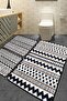 Linie 60X100 50X60 50X60 Non-Slip Base 3-Piece Bathroom Mat Set