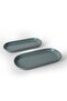 Green Noyan Boat Plate 28 Cm 2 Pieces 326 - 2