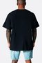 Snowy Acdc Black Short Sleeve Printed Oversize Men's T-Shirt - 3