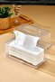Clear Napkin Organizer with Top Pattern Z Napkin Holder - 7
