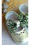 Princess Model Green Baby Girl Leather Moccasin Booties Baby Shoes - 3