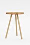Round Side Table Wooden Leg Single Nesting Table - 5