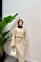 Beige Linen Blend Sofia Set - 2