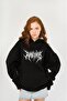 Black Oversize Unisex Gothic Ruthless Sweatshirt - 4