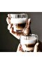 Double Walled Transparent Espresso Glass Cup 250 ml 1 Piece 250ml Office Home Coffee - 2