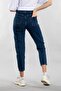 Dark Blue More Sustainable High Waist Mom Jeans - 4