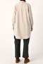 Beige Plus Size Basic Shirt Tunic - 5