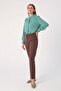 Mink Lycra Cigarette Trousers - 3