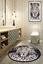 Tiger Diameter 140 cm Bathroom Rug, Floor Mat