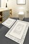 Touch Ecru Set of 2 Bathroom Rugs