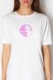 Balance Cats White Short Sleeve Above Knee Mid Length Combed Cotton Dress - 2