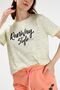 Yellow Color Black Melted Women's Short Sleeve T-shirt