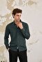 Men's Slim Fit Shirt - Cotton, Corduroy, Buttoned Collar - 3