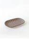 Matte Earth Taupe Almond Boat Plate 22 cm 2 Pieces 977 - 5