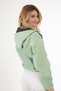 Women's Water Green Water and Windproof Oversize Raincoat with Hooded Pocket - Windbreaker - 4
