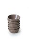 Matte Earth Taupe Crystal Snack Bowl / Sauce Bowl 12 cm 6 Pieces 977 - 7