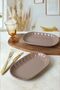 Matte Earth Taupe Almond Boat Plate 22 cm 2 Pieces 977