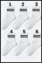6-Piece Striped Socks Set Combed Cotton Flexible Soft Lycra - 2