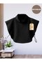 Neck Collar, Turtleneck Turtleneck Black Combed Cotton No-Show Outfit Jersey Open Collar Hijab Prayer Sports - 2
