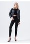 Black Super High Waist Jeans Pants Colorfast Black Jeans (Recoverer) New Black - 2