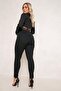 Black Plus Size Stretchy Jeans Tight - 3