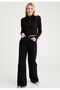 Extra High A.c.a.i.p S.o.l.m.a.z Black Loose Jeans Palazzo Trousers (SUPER HIGH NON-FADE)