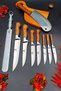 Steak Meat Knife Masat Pita Onion Kitchen Sacrifice Bread Vegetable Restaurant 9-Piece Steel Knife Set with Bracelet - 3