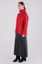 Red High Neck Scuba Blouse with Slit Sleeves - 3
