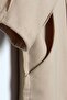 Beige Bat Sleeve Oversize Cardigan - 5