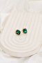 Small Oval Zircon Stone Evening Dress Women's Earrings - 3