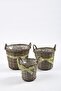 Gray Wicker Basket - Set of 3 - 4