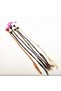 Set of 6 Colorful Beaded Braided Hair Accessories with Snap Buckles - 4