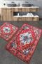 Authentic Bathroom Rug Set of 2 Bathroom Rug Mat Washable Non-Slip