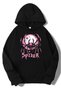 Unisex Oversize Black Spider Hoodie