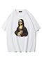 Unisex Oversize Monalisa Painting Kebab T-shirt