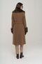Medium Length Coat with Removable Collar and Sleeves and Button Closure TABA 3905 - 8