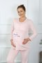 Women's Long Sleeve Maternity Pajamas Set Powder 45501 - 2