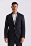 Black Slim Fit Mono Collar Single Button Sports Suit - 2