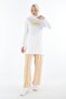2151_kolevi Stitching Detailed Printed Hijab Tunik - 2